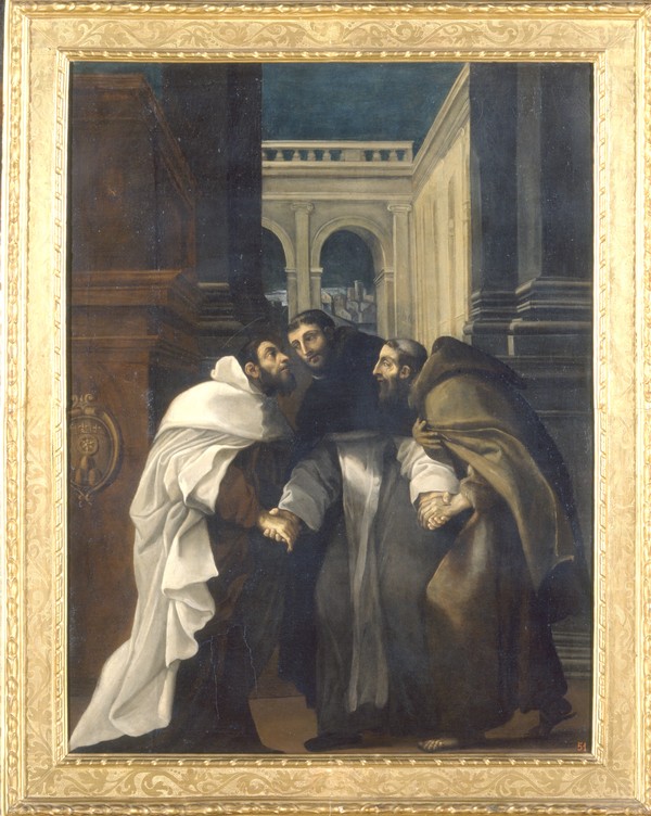 Ludovico Carracci - Incontro dei Santi Domenico, Francesco e Angelo