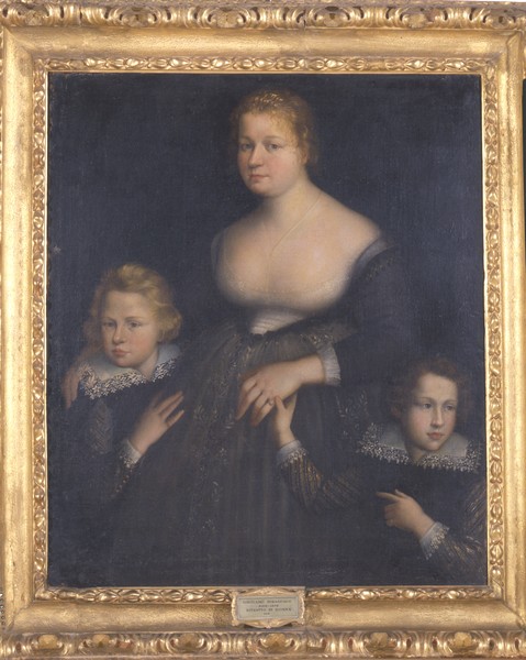 Varotari Chiara, Ritratto di gentildonna con i due figli