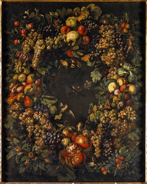 Cerquozzi Michelangelo, Ghirlanda di frutti e uccelli
