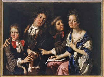 Gennari Benedetto il Giovane, Ritratto della famiglia Riva