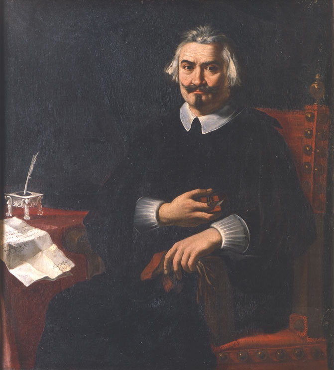 Carlo Cignani, Ritratto di uomo al tavolo con lettera