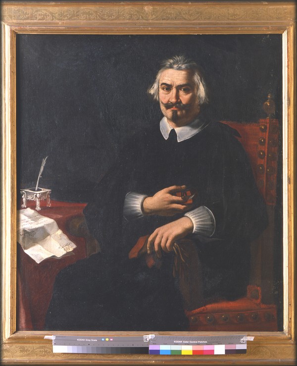 Cignani Carlo, Ritratto di uomo al tavolo con lettera
