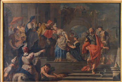 Solimena Francesco, Rebecca si congeda dal padre Batuel