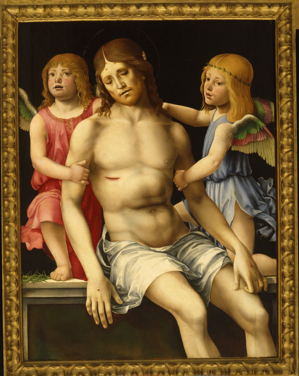 Francesco Francia - Gesù Cristo in pietà fra due angeli