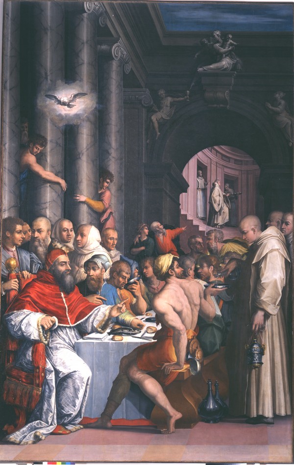 Vasari - Cena di San Gregorio Magno