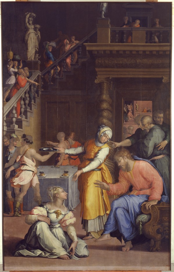 Vasari - Gesù Cristo in casa di Marta