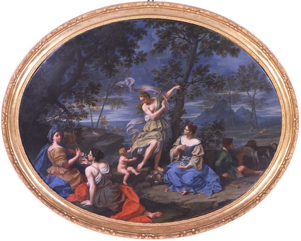 Creti - Paesaggio con figure femminili