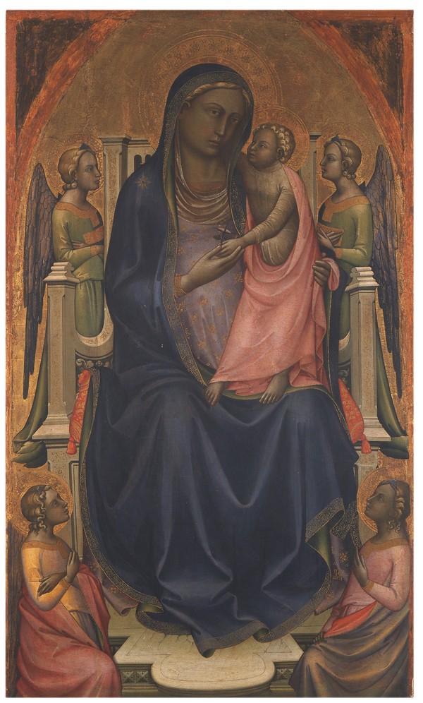 Lorenzo Monaco - Madonna col Bambino in trono e angeli