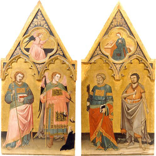 Jacopo di Paolo - (a) Santi Giacomo e Michele (b) Santi Pietro e Giovanni Battista