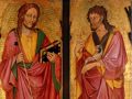Ignoto pittore bolognese della metà  del XV secolo - San Giovanni Battista e San Giacomo 