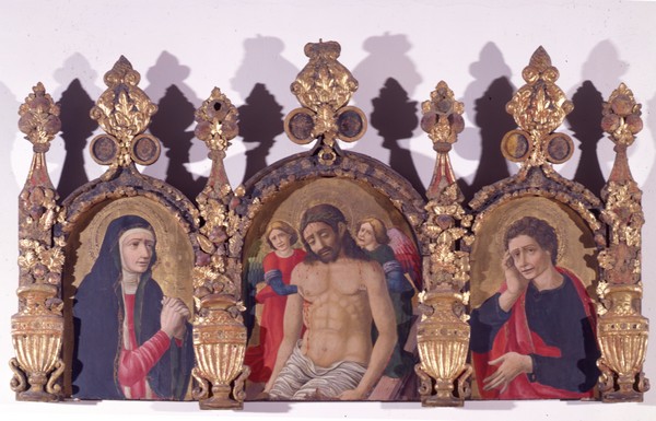 Francesco Pelosio - Gesù Cristo in pietà , l'Addolorata e San Giovanni