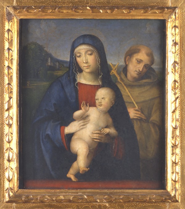 Francesco Francia - Madonna col Bambino e San Francesco