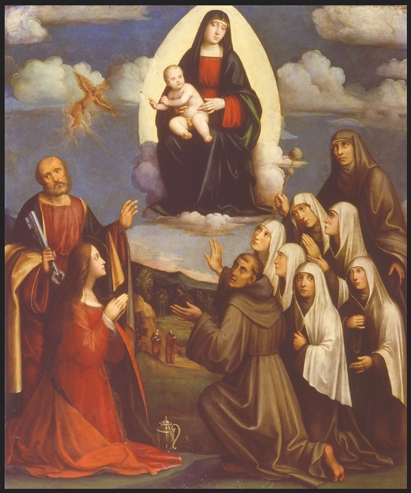 Giacomo Francia - Madonna col Bambino in gloria e Santi 