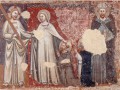 Scuola bolognese metà  XIV secolo - Cristo con Madonna e santi