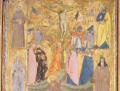 Baronzio - Crocifissione di Cristo. Sepoltura di Cristo e Discesa al Limbo. Santi Francesco, Caterina, Bartolomeo e Chiara